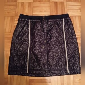 Marc Cain Quilted Black Women's Skirt with Drawstring Waist.Size M(4)
